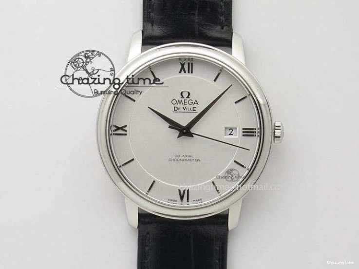 0805 De Ville Hour Vision Co-Axial 41mm SS V6F Best Edition Black Dial On SS Bracelet A BestValue 8277